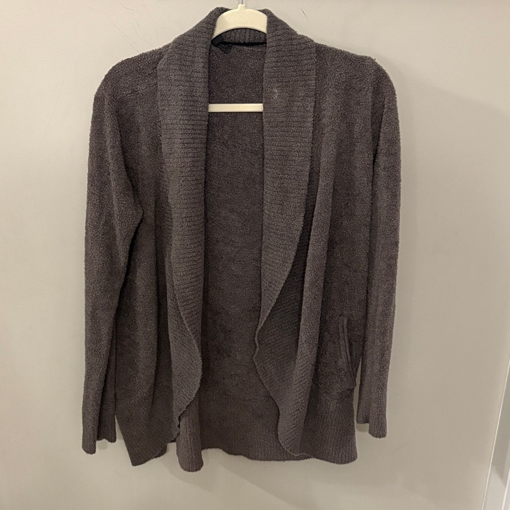 Barefoot Dreams Cozy Chic Lite Circle Cardigan - Gray